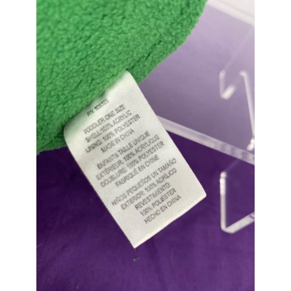 John Deer Toddle One Size Tractor Snowflake Green Blue Beanie Hat Pompom - Picture 5 of 12